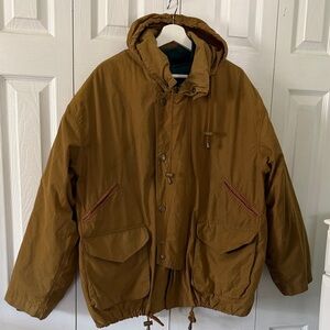 Vintage 90s GAP Plaid Lined Down Filled 2-n-1 Collared Bomber Men’s Jacket Sz M